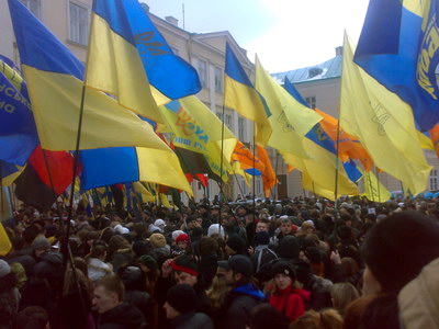 Мітинг проти Табачника у Львові