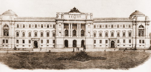 будівля Львівського національного університету ім. І. Франка у 1908 році