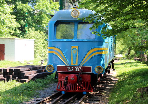 Дитяча залізниця у Стрийському парку Львова