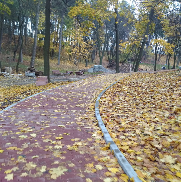 Велосипедна доріжка у парку Личаківський