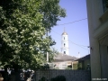 Вид на церкву з вулиці Леніна
