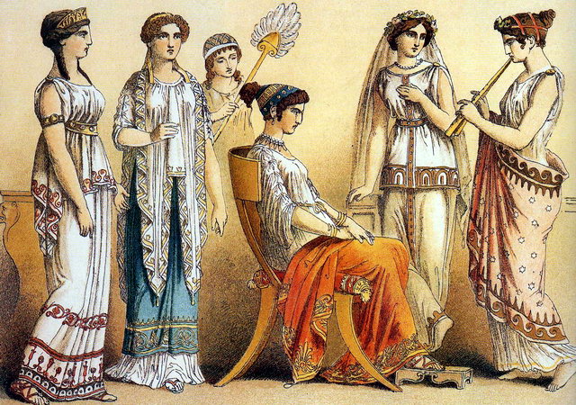 жіночий одяг у давні часи