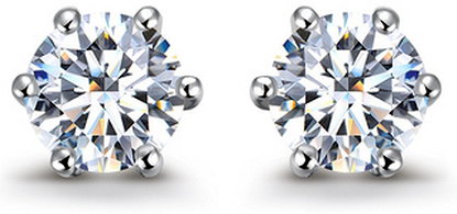 сережки з діамантами