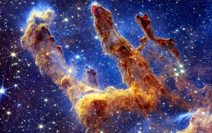 Стовпи Творіння (фото телескопа Джеймс Вебб)